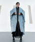 Washed Long Denim Coat
